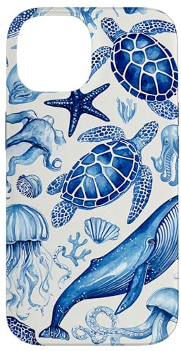 Sea Turtle, Coral Reef, Ocean & Sea, Marine Animal, Whale Case for iPhone 14