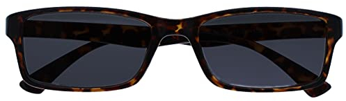 Die Lesebrille Unternehmen Braune Schildpatt Sonnen-Leser UV400 Designer Stil Herren Damen Lesehilfe S92-2 +1,50