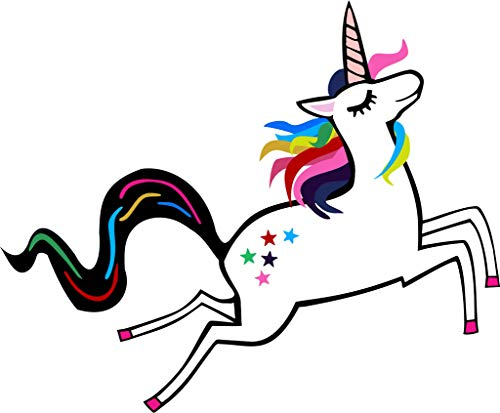 TENNER.LONDON SET OF 2 Unicorn Iron on Screen print transfer for fabrics Unique Animal Machine washable Motif