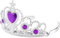 Inception Pro Infinite - (Purple) Krone Chaplet Tiara für kleine Mädchen Prinzessin Queen mit bunten Steinen - Zubehör Verkleidung Karneval Halloween Cosplay