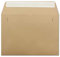 50 gerippte Briefumschläge DIN C6 Braun - 11,4 x 16,2 cm - 100 g/m² Post-umschlag ohne Fenster Haftklebung mit Abziehstreifen - Colours-4-You