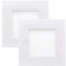 VCE 2 Pack Cable Brush Wall Plate Cable Pass Through Insert for Wires Single Gang Standard UK White Wallplate with White Brushes