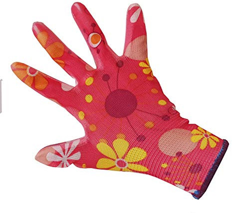 Gartenhandschuhe 12 Paar Handschuhe Arbeitshandschuhe Verschiedene Größe (6, Pink)