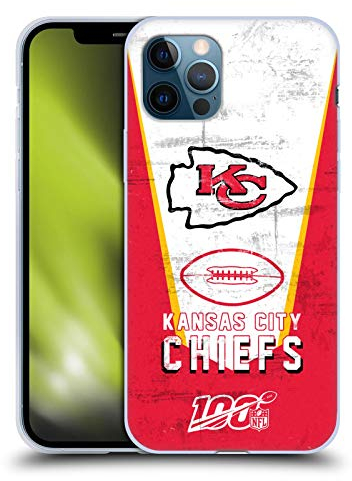 Head Case Designs Offizielle NFL Banner Kansas City Chiefs Logo Art Gelhülle [Militärischer Schutzgrad] Kompatibel Mit Apple iPhone 12 / iPhone 12 Pro Und Kompatibel Mit MagSafe