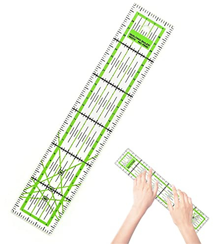 Tyenaza Patchwork Lineal Bastelunterlage Schneidematte mit klaren Gitterlinien, ideal zum Nähen und Basteln, Rollschneider-Lineal, Nählineal, Schneidelineal