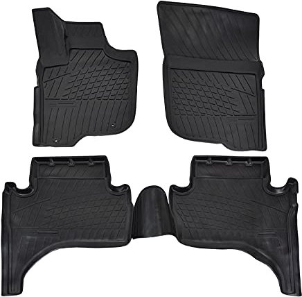Norm Liners | 3D Gummimatten Auto Matten Fussmatten Kompatibel mit L-200 ab 2015, Rand cca 4cm, Allwetter, 4Tlg, Premium Qualität