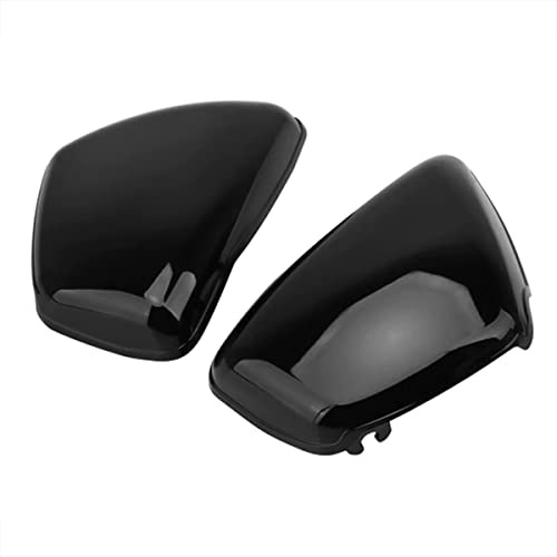 Batterieabdeckung kompatibel mit Yamaha XV 750 Virago 92-97 schwarz Links/rechts