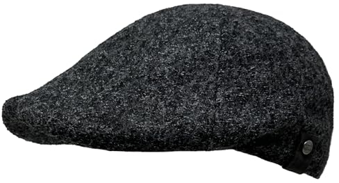 WEROR Flatcap Herren – Schirmmütze Schiebermütze Cap mit Schirm - Mütze mit Baumwollfutter - WEROR-408.1 (DE/NL/SE/PL, Numerisch, 58, 59, Anthrazit)