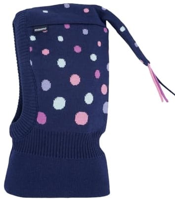 maximo Mini Girl-Schlupfmütze Punkte, Zipfel Made in Germany 49 Tinte