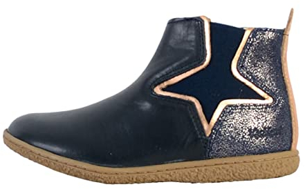 Kickers Jungen Mädchen Vermillon Stiefelette, Marine Metallise, 32 EU