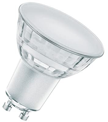 OSRAM Superstar dimmbare LED-Lampe mit besonders hoher Farbwiedergabe (CRI90) für GU10-Sockel, klares Glas ,Kaltweiß (4000K), 350 Lumen, Ersatz für herkömmliche 32W-Leuchtmittel, dimmbar, 1-er Pack