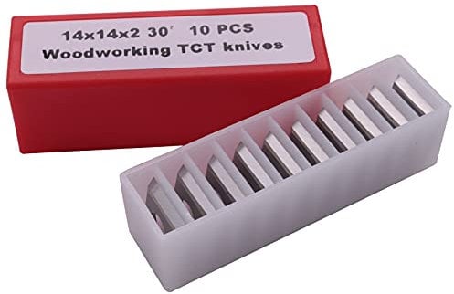 10 Stück Hartmetall-Einfügemesser 30 Grad Fräsen Drehmaschine Meißel Ersatzblatt 14X14X2 Mm