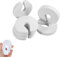 6pcs Door Finger Guards,Safety Door Stoppers,White Foam Child Door Stopper Baby Safety Finger Pinch Guard Child Door Stopper Prevent Children's Fingers from Being Pinched by The Door