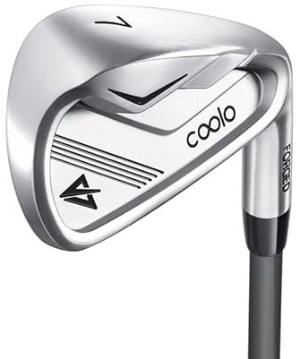 COOLO Graphite Golf Irons, Provide More Speed and Control, Beginner/High Handicap/Seniors/Ladies, Reduced Strain on Elbows and Wrists, Right&Left Handed.(Men, #5, Right)