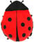 Wearable Ladybug Pillow Big Ladybug Plush Pillow Ladybug Stuffed Animal Pillow 23.6 Inch Giant Ladybug Pillow Wearable Oversized Doll Stuffed Decorative Pillows for Bedroom Sofa(60CM)