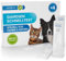 Giardien Schnelltest Hund & Katze - 4X Stück - Giardien Test mit über 98% Zuverlässigkeit - Speziell für Hunde & Katzen bei Durchfall zum einfachen Nachweis von Giardia-Antigenen
