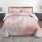 Culudea Marble Rose Gold Comforter Set King Size, Granite Baby Golden Soft Bedding Set with 2 Pillowcases for Girls Teens Kids Boys Adults Bedroom Bed Decor,1 Quilt 2 Pillow Cases