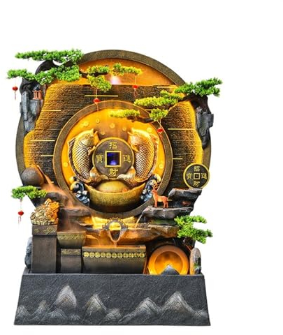 Rockery Water Fountain Decor for Living Room Courtyard & Garden Landscape - Outdoor Garden Water Fountain Wall Crafts, Outdoor Water Fountain Decoration