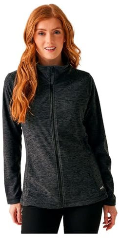 Regatta Womens Mayse Full Zip Fleece Jacket Pile con Cerniera Intera, Grigio, 16 Donna