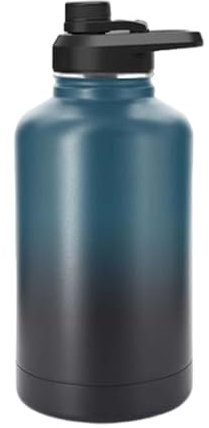 Termo aislado al vacío, botella de agua de doble pared, botella de acero inoxidable, botella de agua de 64 onzas, botella de acero inoxidable a prueba de fugas, perfecta y adecuada para exteriores