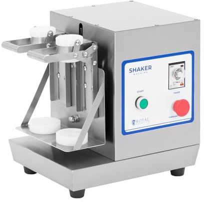 Royal Catering Doppel-Milchshaker 360°-Schwenkarm 2 x 0,75 l 240 U/min Edelstahl Standmixer Hochleistungsmixer Shaker-Maschine