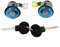 XEBRAD Cylindre de Serrure de Porte Gauche Droite avec 2 clés, for citroën, BERLINGO XSARA Picasso, for Partner, 9170G3 252522 Cylindre de Serrure de Porte de Voiture