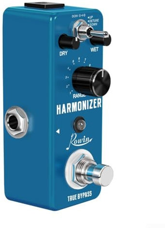 Guitar Harmonizer Pedal LEF-3807 Guitar Harmonizer Pedal Digital Pitch Effect Pedale True Bypass 3 Effects Knobs and 1 Switch on the LEF-3807 Guitar Harmonizer Pedal