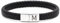 TOLOWOBK Lederarmband Herren Armband mit Buchstaben Gravur A-Z Buchstabe Armband Männer Schwarz Geflochten Leder Armbänder mit Magnetverschluss Einschulung Geburtstag Geschenke für Männer