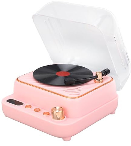 Goshyda Altavoz Bluetooth con Altavoces Estéreo Dobles, Altavoz Bluetooth Retro Inalámbrico Portátil con BT5.1, Soporte 32G SD, para Hogar/Fiesta/Exterior/Playa, Gadgets Electrónicos, (P