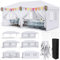 Gazebo 3x6 Pieghevole Impermeabile, Gazebo Esterno Resistente, Pergola con 4 Pannelli Laterali, 420D Oxford,Protezione UV 50+,per Feste, Campeggio, Matrimonio, Spiaggia, Cortile, Giardino, Bianco