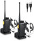 eSynic Professional Digital Walkie Talkie for Adult Long Range 2PACK Rechargeable Walkie Talkies with VOX Function Earpieces Hand Free 2 Way Radio Noise Reduction for Indoor & Outdoor