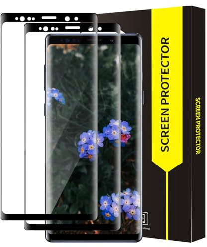 Bodyguard Schutzfolie für Panzerglas für Samsung Galaxy Note 9, 2 Stück 9H Härte Samsung Note 9 Schutzglas, Sensitive Touch, 3D-Volle Bedeckung, 0.33mm HD-Klar Samsung Note 9 Displayschutzfolie