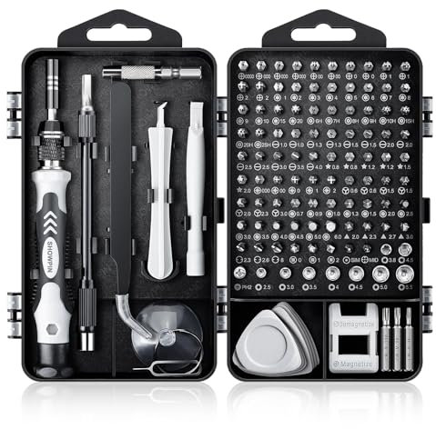 120 in 1 Precision Screwdriver Kit – Magnetic Repair Tool Set for Electronics, Laptop, iPhone, PC, Gaming Console, Watch & Eyeglass Repair