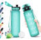 Gourde Sport 500ml, Gourde sans BPA, Bouteille Réutilisable, Gourde avec Filtre et Marqueur de Temps, Bouteille Sport Étanche, Bouteille d'eau pour Enfant, Bureau, Fitness, Randonnée, Yoga, Camping