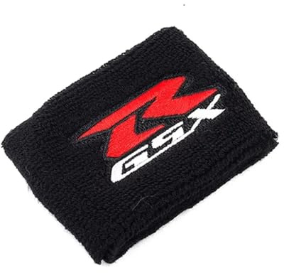WSOPP Motorrad Bremsflüssigkeitsbehälter Abdeckung für Suzuki GSXR 600 750 1000 GSX R 600 750 1000 GSX-R750 Saugfähiges Ausgleichsbehälter Schützt Auslaufen Vibrationen Staub Zubehör