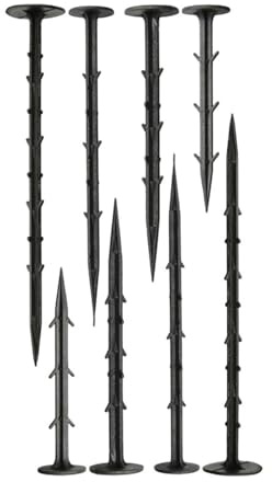 HUWOYG 100 stücke Kunststoff Garten Stakes Landschaft Rand Anker for Befestigung Anti-rost Nägel Gartenarbeit Boden Für Gärten(20cm)