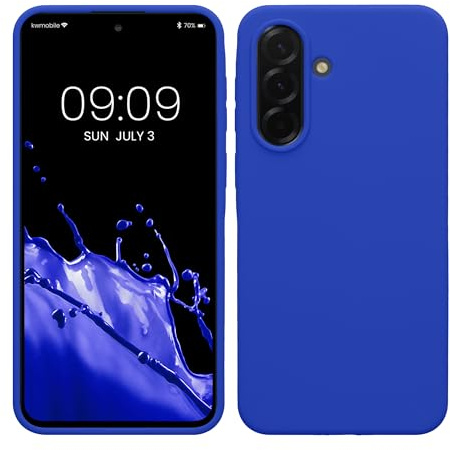 kwmobile Handyhülle für Samsung Galaxy A37 5G Hülle - Case Silikon - Kabelloses Laden - Schutzhülle Cover in Baltik Blau