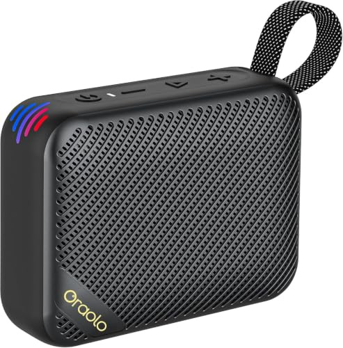 oraolo Cassa Bluetooth Portatile Mini Altoparlante Wireless Speaker | Design Compatto TWS Impermeabile IPX7 Tempo di Riproduzione 20H per Outdoor