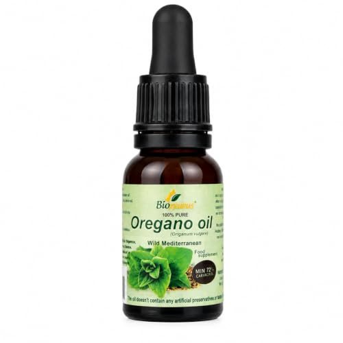 100% Pure Essential Oregano Oil Min. 72% Carvacrol 15ml Biopurus