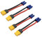 Yiqigou 2 Paar Amass XT60H XT60 Männlich Weiblich Stecker Steckverbinder auf EC5 Männlich Weiblich Stecker Steckverbinder Adapter Kabel mit 12WAG Silikonkabel