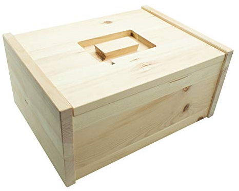4betterdays.com NATURlich leben! Hochwertige Brotdose aus massivem Zirbenholz - 35x25x16 cm - Brotkasten mit abnehmbarem Deckel - Handgemacht in Österreich