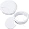 Patelai 2 Pieces Desk Grommet,Cable Wire Grommet Cord, PC Computer Desk Plastic, Tidy Wire Hole Cover Organizers, 60 mm/ 2.36 Inch Mounting Hole Diameter(White)
