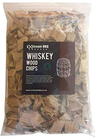 Exstream BBQ Barbecue Smoking Wood Chips *Over 16 Great Flavours in 1, 5 & 10 Litres* (Whiskey Barrel 1 Litre)