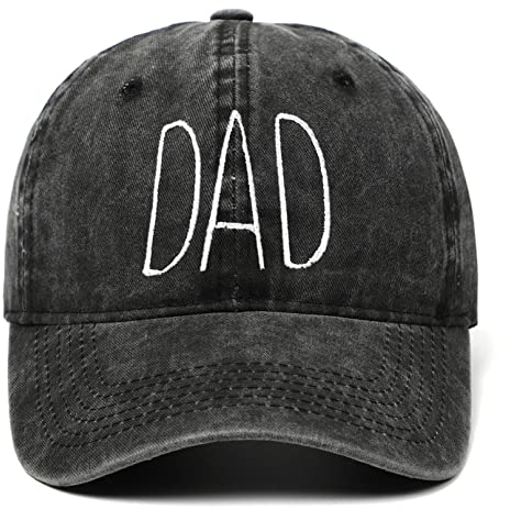 COSFAN DAD MOM gestickte Baseballkappe Einstellbare Baumwolle Baseballmütze Klassische Vintage Sonnenkappe Outdoor Running Freizeit für Männer Frauen (Stil-1)