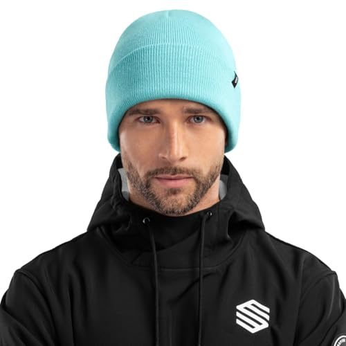 SIROKO - Wintermütze Snowflake Turquoise
