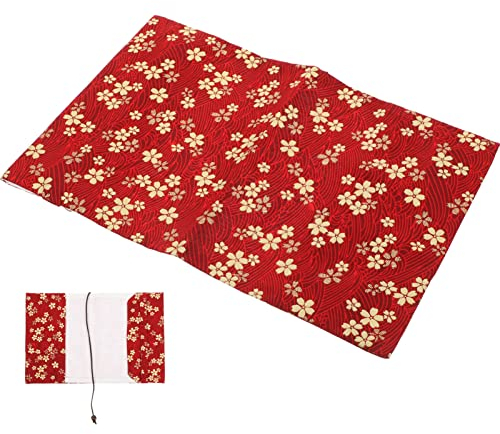 Toddmomy Buchumschlag Notebook-schutzhüllen Buchschutz Mit Blumendruck Buchschutzhüllen Buchdekoration Buchcover Für Buchumschläge Für Hardcover Bucheinband Stoff Rot Buchen Bibel