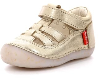 KICKERS Jungen Unisex Kinder SUSHY Mary Jane Schuh, BEIGE Champagne, 27 EU