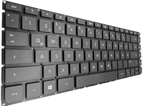 T-ProTek DEUTSCHE - Tastatur Schwarz,Ohne Rahmen,Beleuchtung kompatibel für HP Pavilion 14-ab018TX M4X67PA