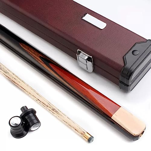 BBAUER billard queue set billiard cue Snooker Billard Queue Schlichter und stilvoller 3/4 geteilter Snooker-Queue, hergestellt mit professioneller Technologie, schwarzer Achter-Queue(Color:C,Size:11.5