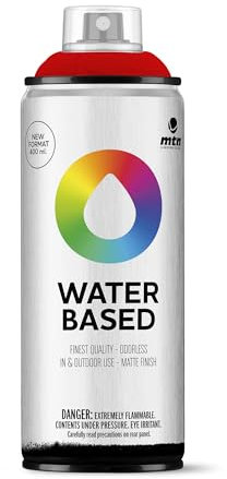 MTN Water Based RV-241 Rojo Madrid, Spray Base Agua 400ml